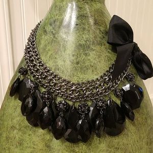 WHBM | Gunmetal and Black Gem Statement Choker